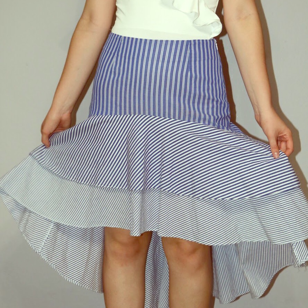 New Blue and White Skirt